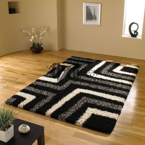 Black customized rugs