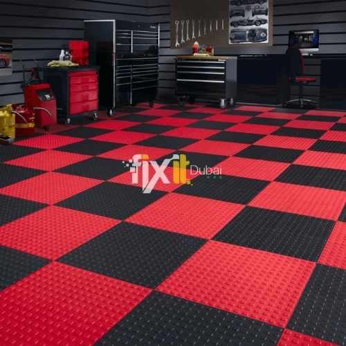 Garage Rubber Mat Flooring Dubai