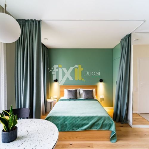 Silk Curtains in bedroom