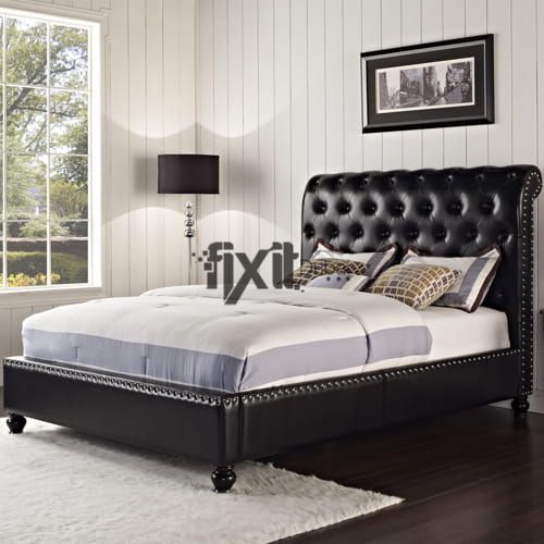 Leather Upholstered Bed