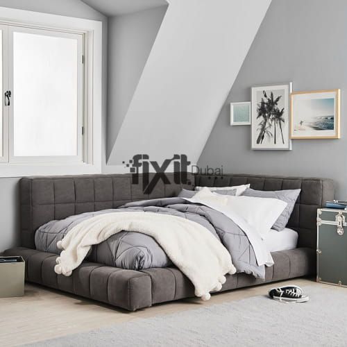 Upholstered Corner Bed