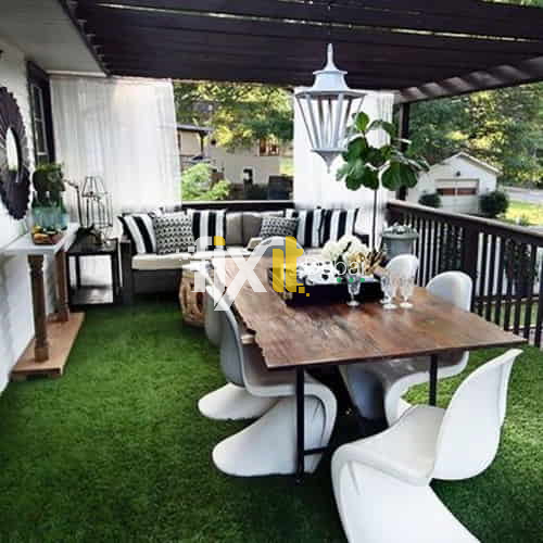Modern Terrace Artificial Grass