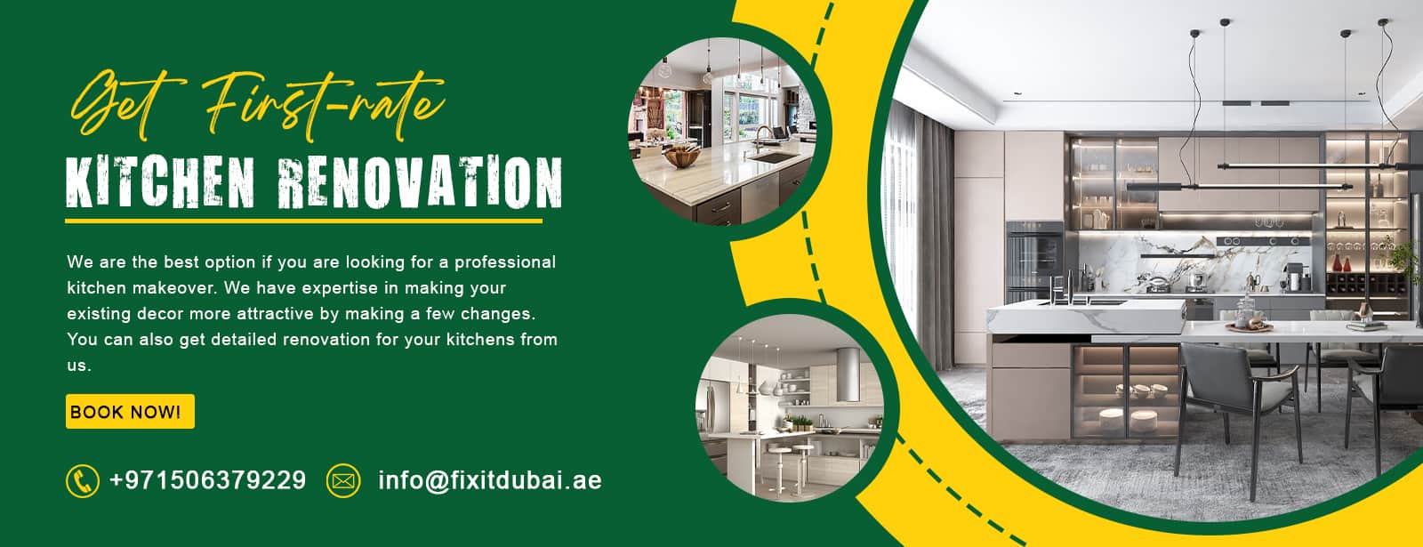 Kitchen renovation Dubai banner