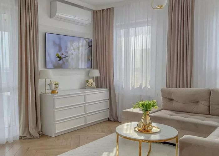 Luxury Living Room Curtains Dubai
