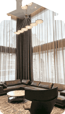 Stylish Motorized Curtains in Dubai