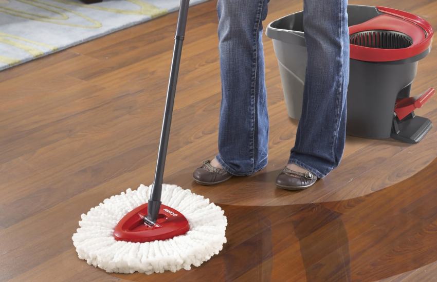 Floor Mopping With Cleaners