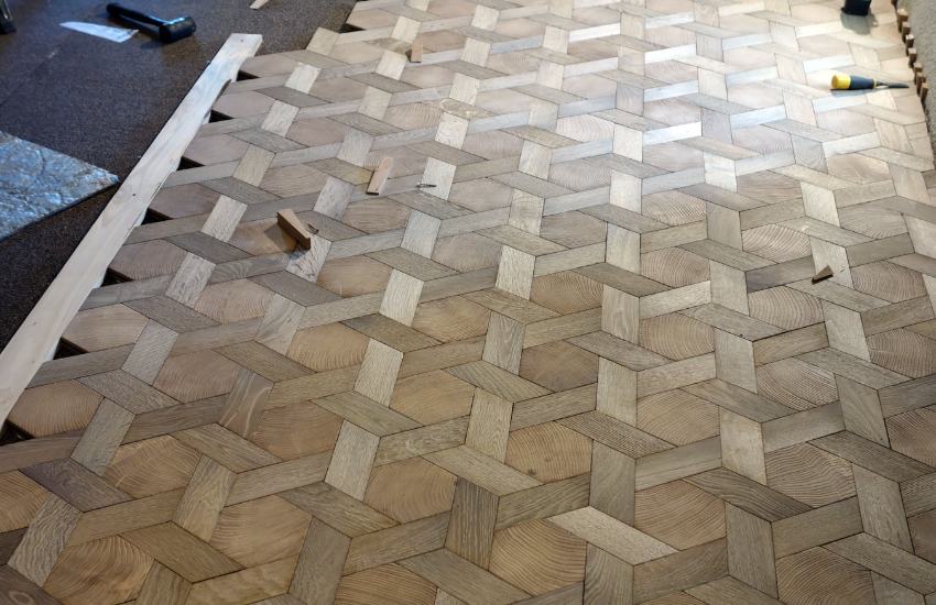 Lay Parquet Tiles On Floor