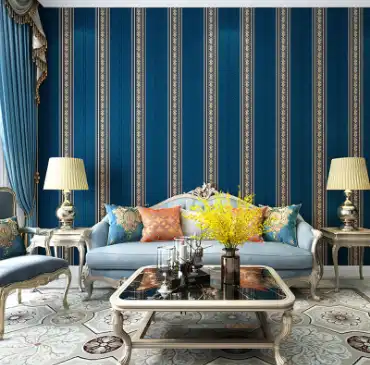 Living Room Fabric Wallpaper