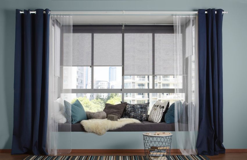 Sheer Curtains Layering With Blackout Curtains