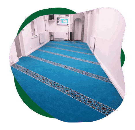 Blue Color Mosque Carpets