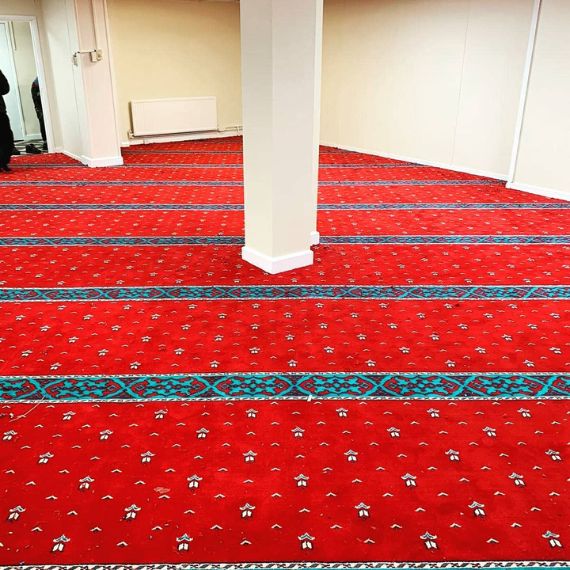 red color carpets for mosque