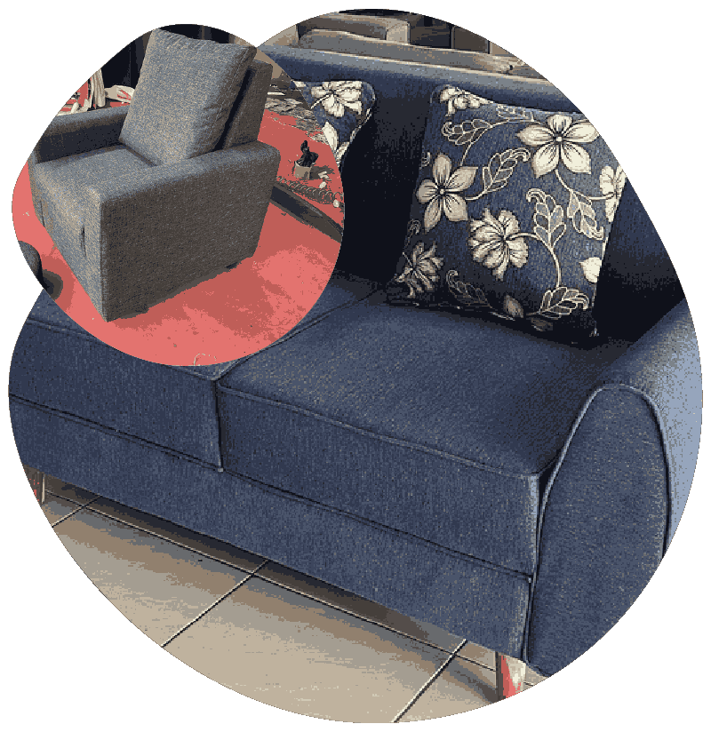 Navy Blue color custom sofa